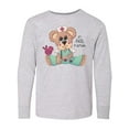 thumbnail image 1 of Inktastic CNA an Angel in Scrubs Teddy Bear Long Sleeve Youth T-Shirt, 1 of 5