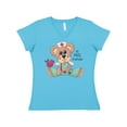thumbnail image 1 of Inktastic CNA an Angel in Scrubs Teddy Bear Women's V-Neck T-Shirt, 1 of 5