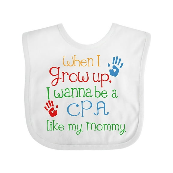 Inktastic CPA Like Mommy Boys or Girls Baby Bib