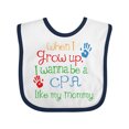 thumbnail image 1 of Inktastic CPA Like Mommy Boys or Girls Baby Bib, 1 of 4