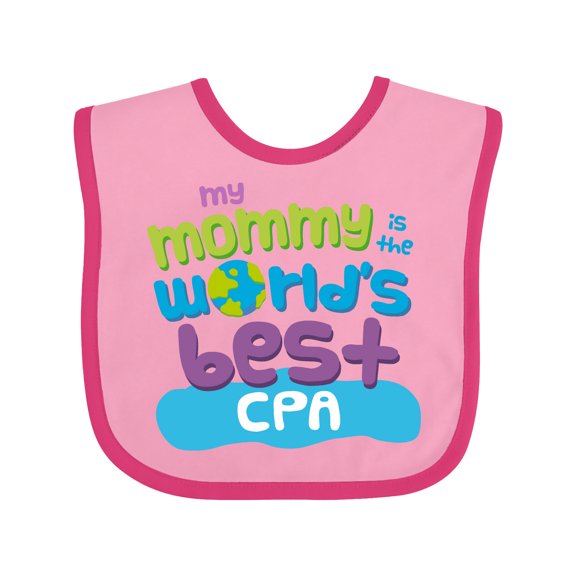 Inktastic Cpa Mom Quote Boys or Girls Baby Bib