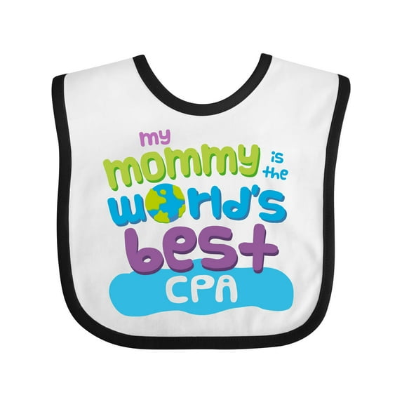 Inktastic Cpa Mom Quote Boys or Girls Baby Bib