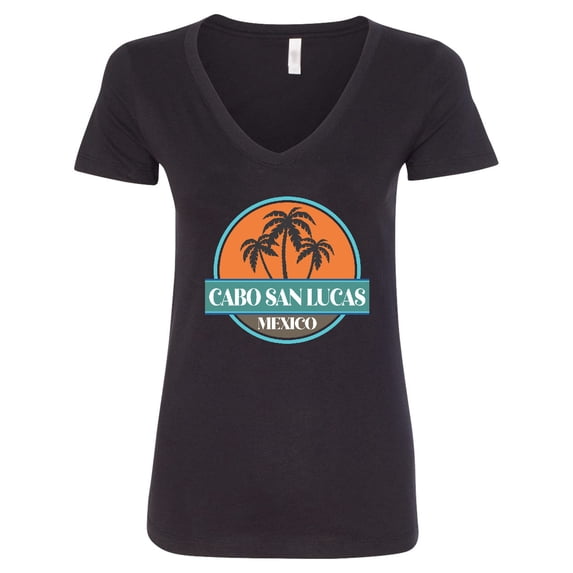Inktastic Cabo San Lucas Beach Vacation Women's V-Neck T-Shirt