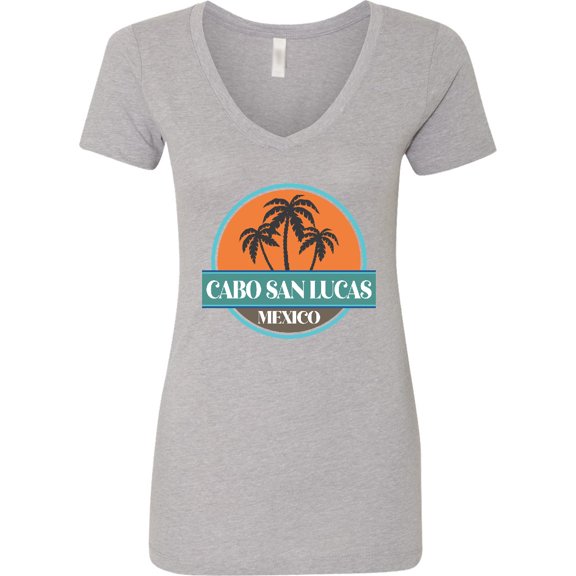 Inktastic Cabo San Lucas Beach Vacation Women's V-Neck T-Shirt