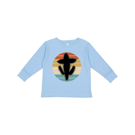 Inktastic Cactus Cinco De Mayo Vintage Boys or Girls Long Sleeve Toddler T-Shirt