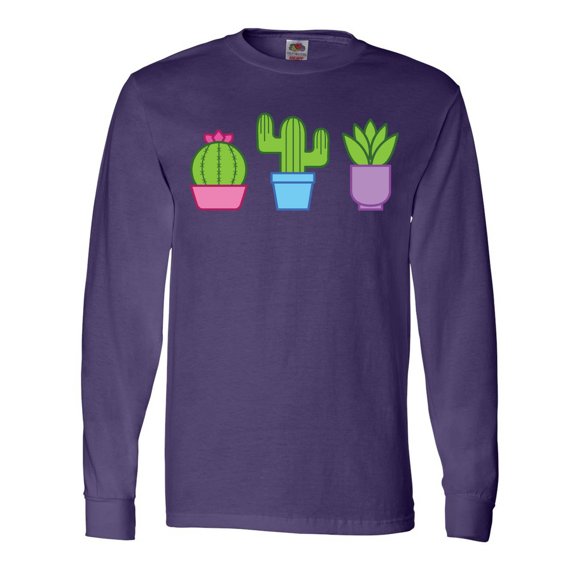 Inktastic Cactus and Plants Long Sleeve T-Shirt