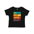 thumbnail image 1 of Inktastic Calf Roping Rodeo Eat Sleep Roping Repeat Boys or Girls Baby T-Shirt, 1 of 5