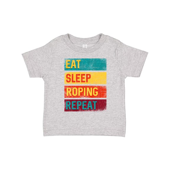 Inktastic Calf Roping Rodeo Eat Sleep Roping Repeat Boys or Girls Toddler T-Shirt