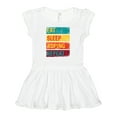thumbnail image 1 of Inktastic Calf Roping Rodeo Eat Sleep Roping Repeat Girls Baby Dress, 1 of 5