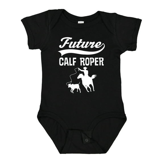 Inktastic Calf Roping Rodeo Future Cowboy Boys Baby Bodysuit