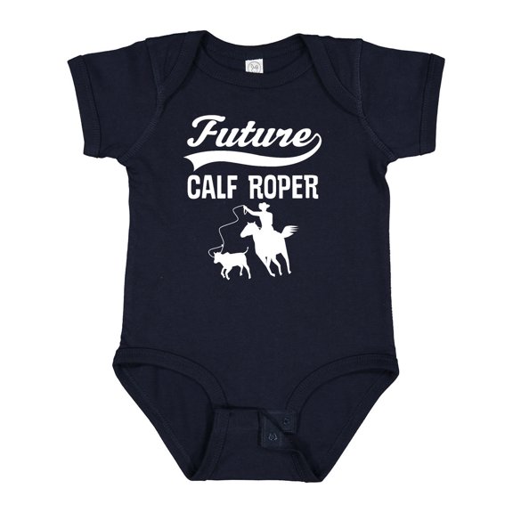 Inktastic Calf Roping Rodeo Future Cowboy Boys Baby Bodysuit
