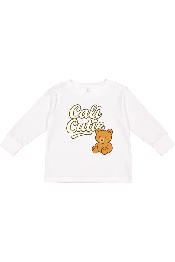 Cali Cutie Boys or Girls Long Sleeve Toddler T-Shirt