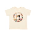 thumbnail image 1 of Inktastic Calico Kitten Cat Lover Wreath Girls Toddler T-Shirt, 1 of 5