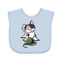 Inktastic Calico Kitten For Darks Boys or Girls Baby Bib