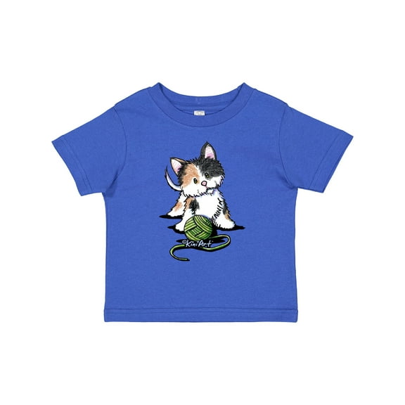 Inktastic Calico Kitten For Darks Boys or Girls Toddler T-Shirt