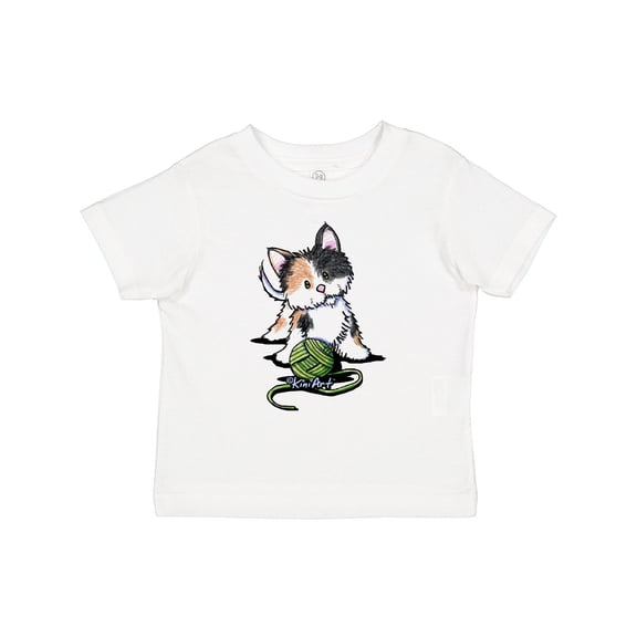 Inktastic Calico Kitten For Darks Boys or Girls Toddler T-Shirt