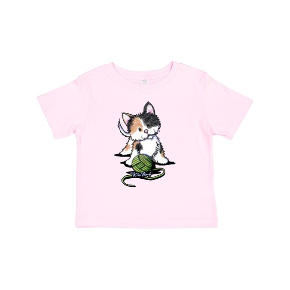 Inktastic Calico Kitten For Darks Boys or Girls Toddler T-Shirt