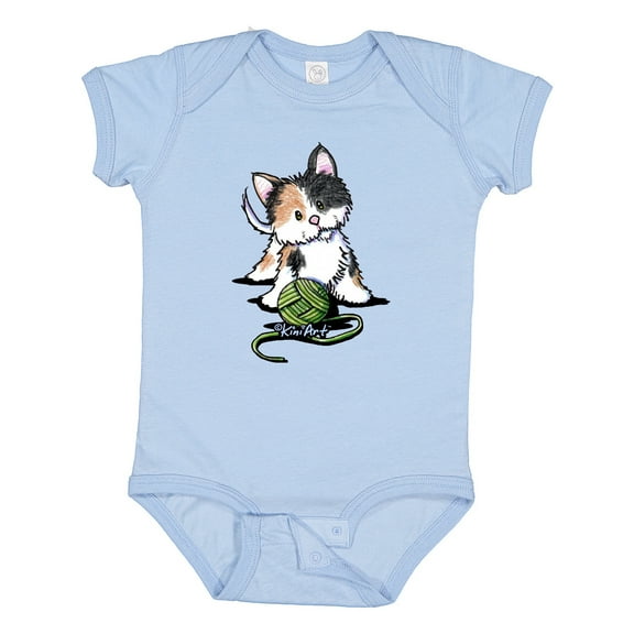 Inktastic Calico Kitten for Darks Boys or Girls Baby Bodysuit