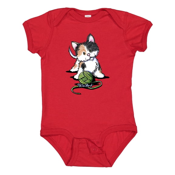 Inktastic Calico Kitten for Darks Boys or Girls Baby Bodysuit