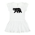 thumbnail image 1 of Inktastic California Black Bear Silhouette Girls Baby Dress, 1 of 4