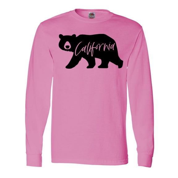 Inktastic California Black Bear Silhouette Long Sleeve T-Shirt