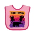 thumbnail image 1 of Inktastic California Sunset Vacation Beach Girls Baby Bib, 1 of 4