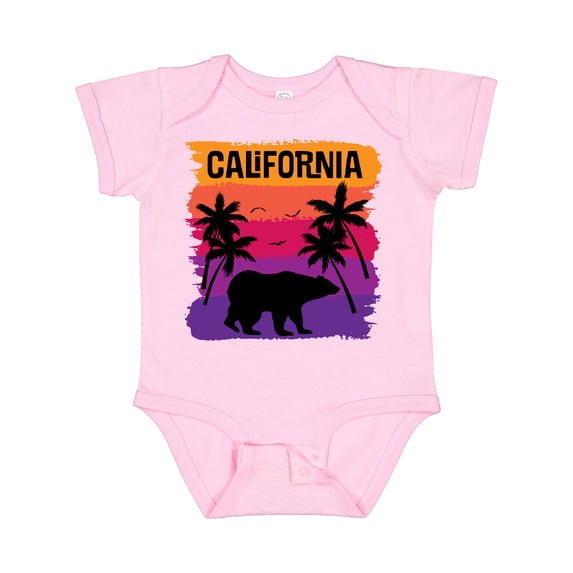 Inktastic California Sunset Vacation Beach Girls Baby Bodysuit