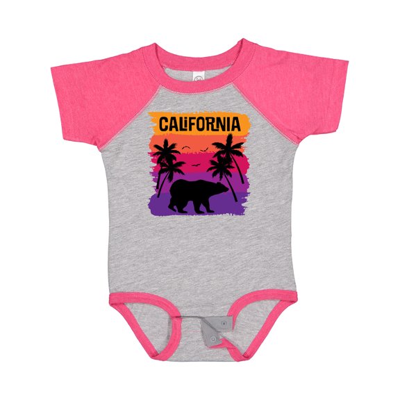 Inktastic California Sunset Vacation Beach Girls Baby Bodysuit