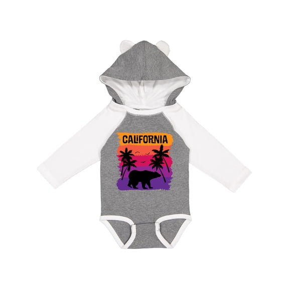 Inktastic California Sunset Vacation Beach Girls Long Sleeve Baby Bodysuit