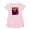 thumbnail image 1 of Inktastic California Sunset Vacation Beach Girls Baby Dress, 1 of 5