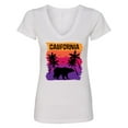 thumbnail image 1 of Inktastic California Sunset Vacation Beach Women's V-Neck T-Shirt, 1 of 5