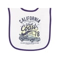 thumbnail image 1 of Inktastic California West Coast Baby Terry Cloth Bib, 1 of 3