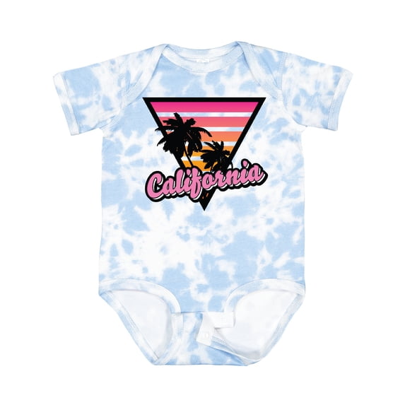 Inktastic California with Triangle and Palm Trees Boys or Girls Baby Bodysuit