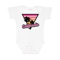 thumbnail image 1 of Inktastic California with Triangle and Palm Trees Boys or Girls Baby Bodysuit, 1 of 5