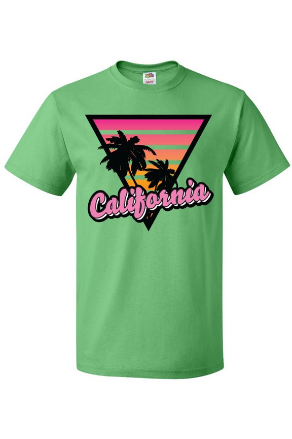 California with Triangle and Palm Trees T-Shirt