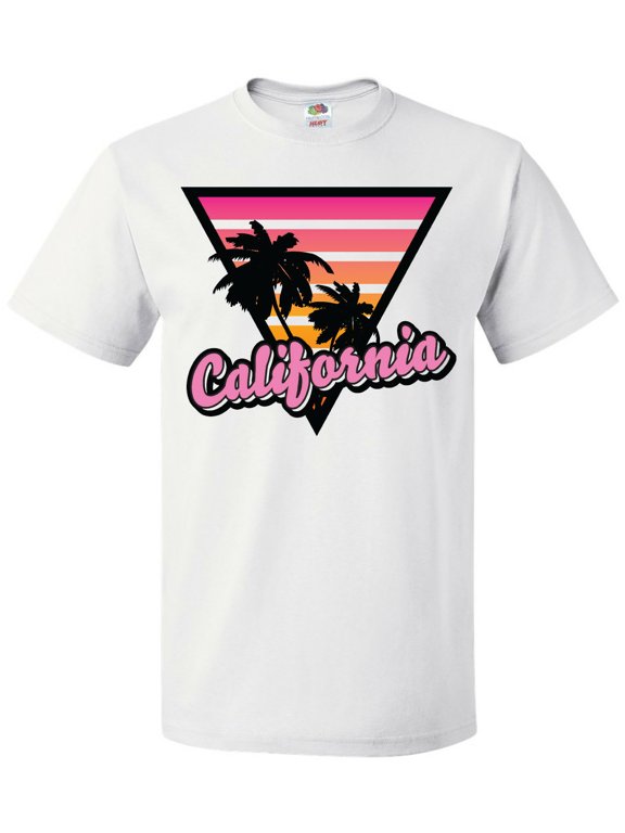 California with Triangle and Palm Trees T-Shirt