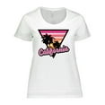 thumbnail image 1 of Inktastic California with Triangle and Palm Trees Women's Plus Size T-Shirt, 1 of 5
