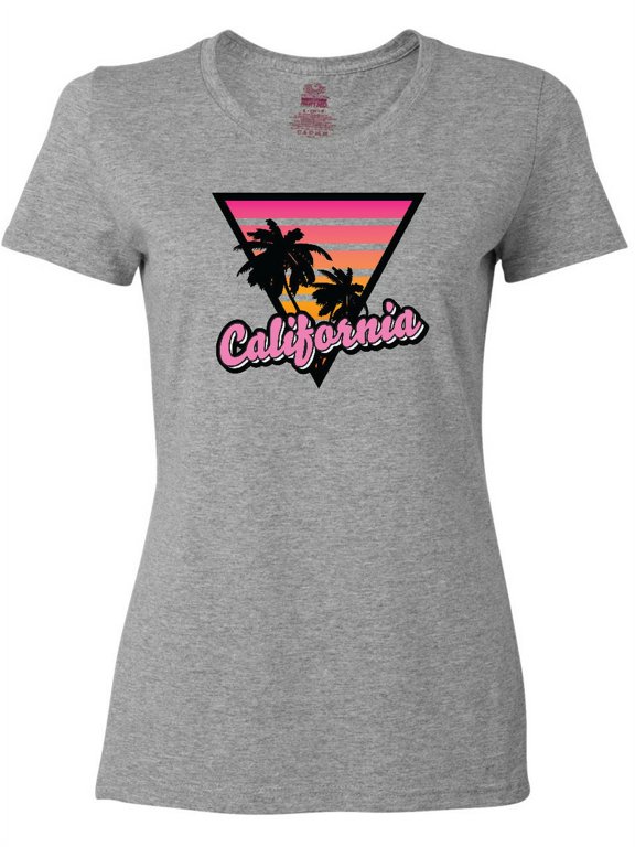 California with Triangle and Palm Trees Women's T-Shirt