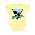 thumbnail image 1 of Inktastic California with Triangle and Palm Trees in Blue Boys or Girls Baby Bodysuit, 1 of 5
