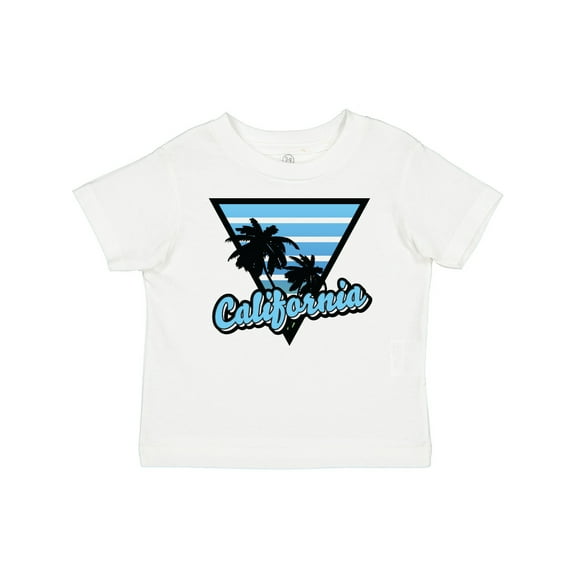 Inktastic California with Triangle and Palm Trees in Blue Boys or Girls Baby T-Shirt