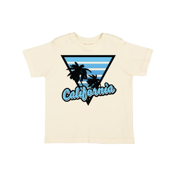 Inktastic California with Triangle and Palm Trees in Blue Boys or Girls Toddler T-Shirt