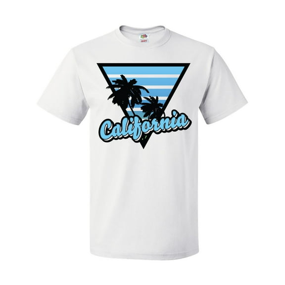 Inktastic California with Triangle and Palm Trees in Blue T-Shirt