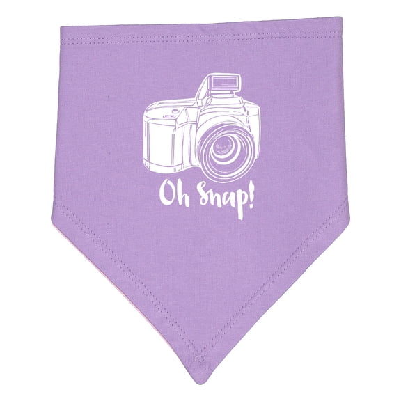 Inktastic Camera Oh Snap Baby Bandana Bib