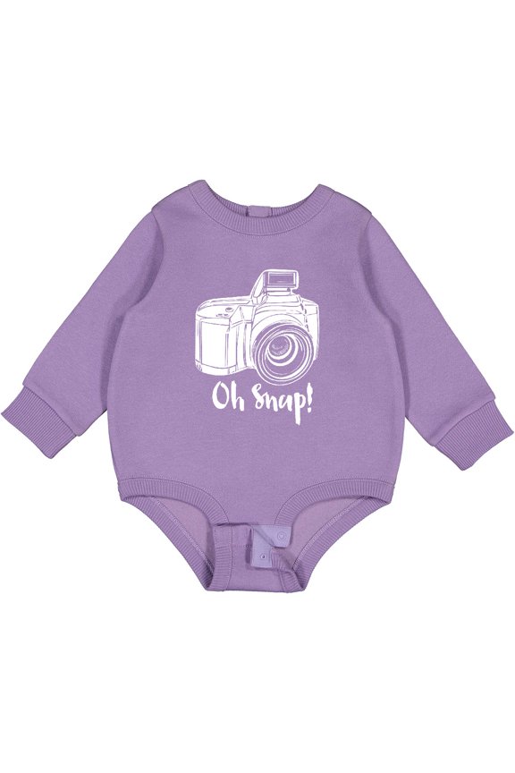 Camera Oh Snap Baby Fleece Bodysuit