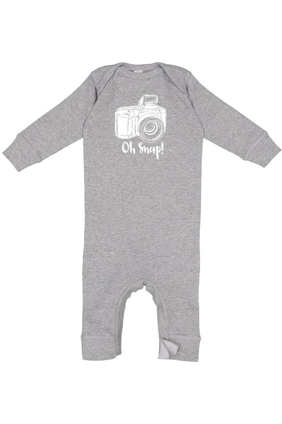 Camera Oh Snap Baby Romper Coveralls
