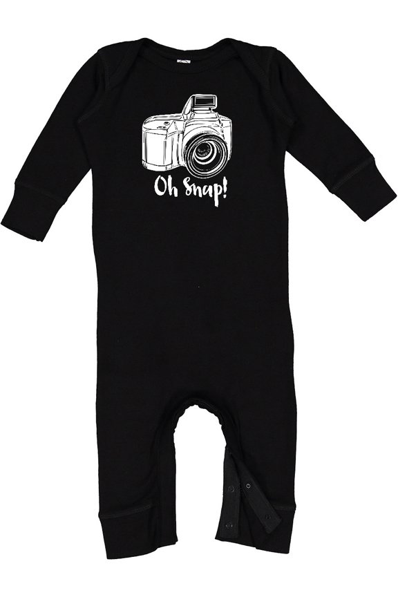 Camera Oh Snap Baby Romper Coveralls