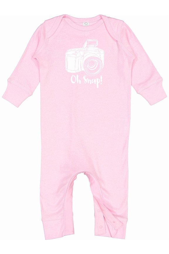 Camera Oh Snap Baby Romper Coveralls