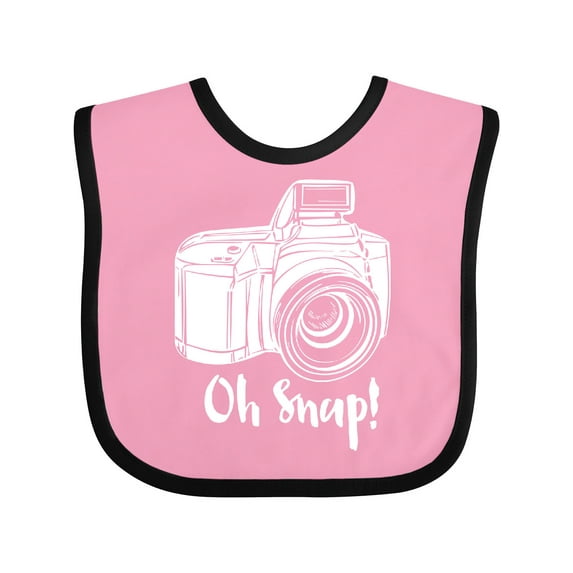 Inktastic Camera Oh Snap Boys or Girls Baby Bib