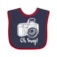 thumbnail image 1 of Inktastic Camera Oh Snap Boys or Girls Baby Bib, 1 of 4