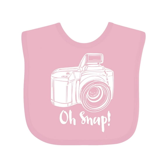 Inktastic Camera Oh Snap Boys or Girls Baby Bib